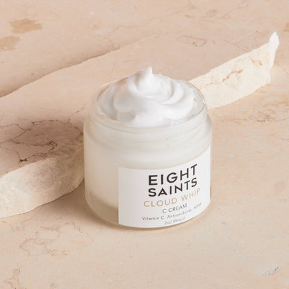 Eight Saints Skincare Cloud Whip Vitamin C Face Moisturizer Day Cream, Natural and Organic Face Cream For Women, Anti Aging Cream For Face To Reduce Fine Lines and Wrinkles, 2 Ounces