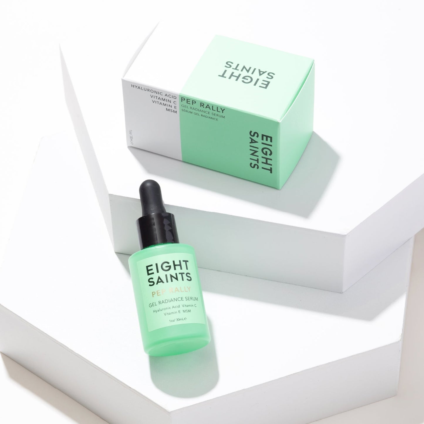 Eight Saints Skincare Pure Hyaluronic Acid Serum for Face Plumping, Natural and Organic Vitamin C Face Serum with Vitamin E for Fine Lines, Reduces Wrinkles, Firming, Hydrating, Anti-Aging, 1 Oz